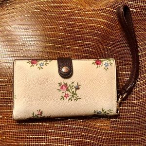 Coach Floral Wristlet / Wallet